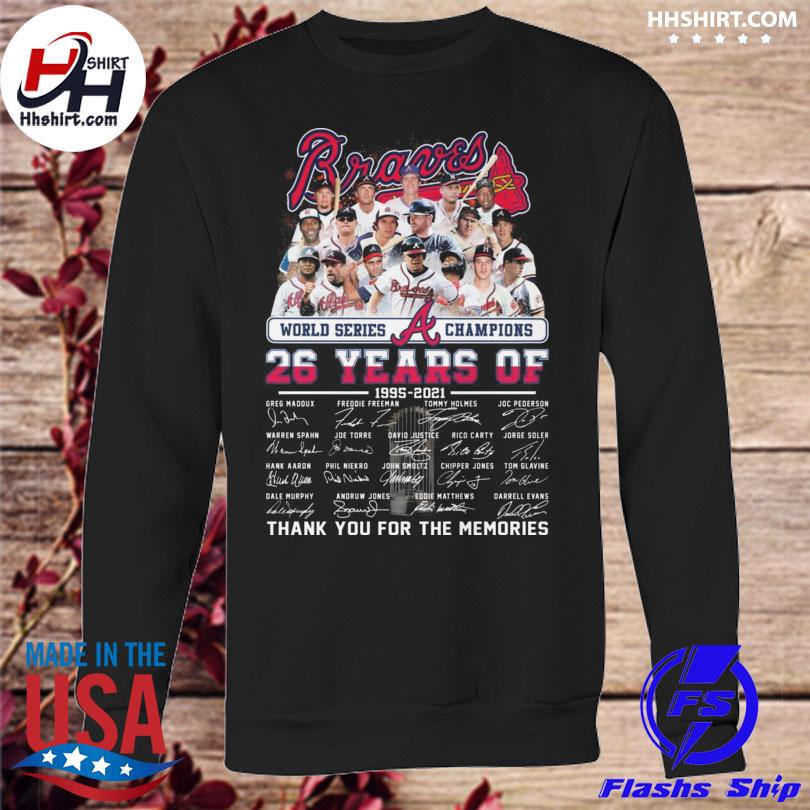 Atlanta Braves 26 Years 1995-2021 World Series Champions Shirt