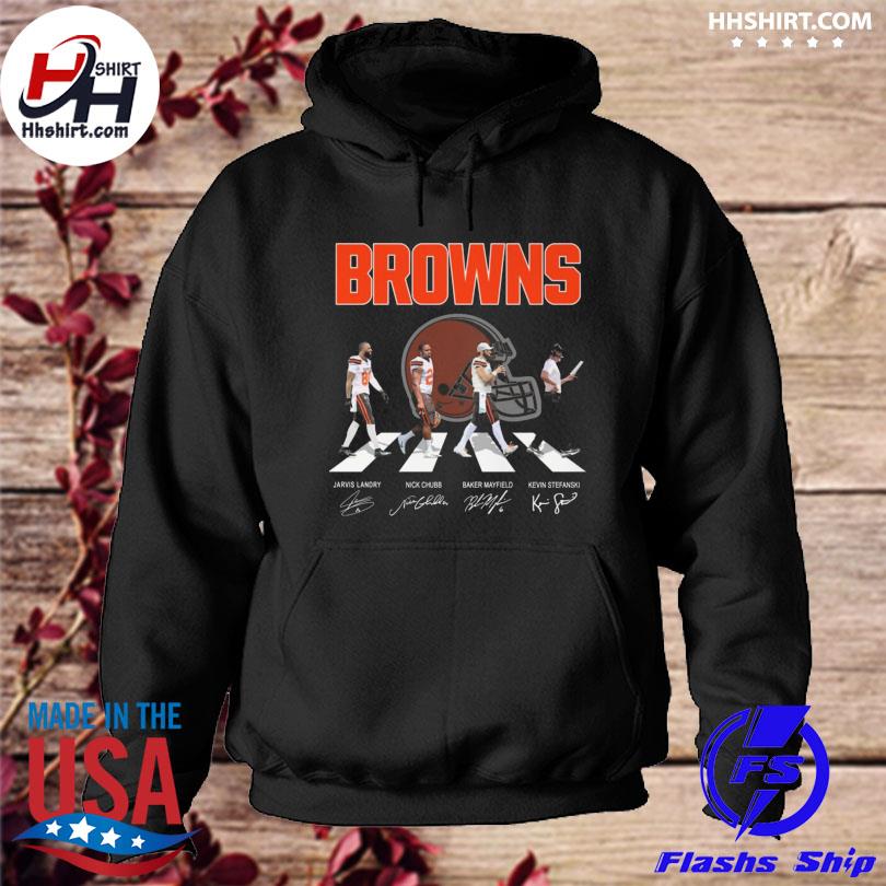 Cleveland Browns Abbey Road Jarvis Landry Nick Chubb signatures shirt,  hoodie, longsleeve tee, sweater