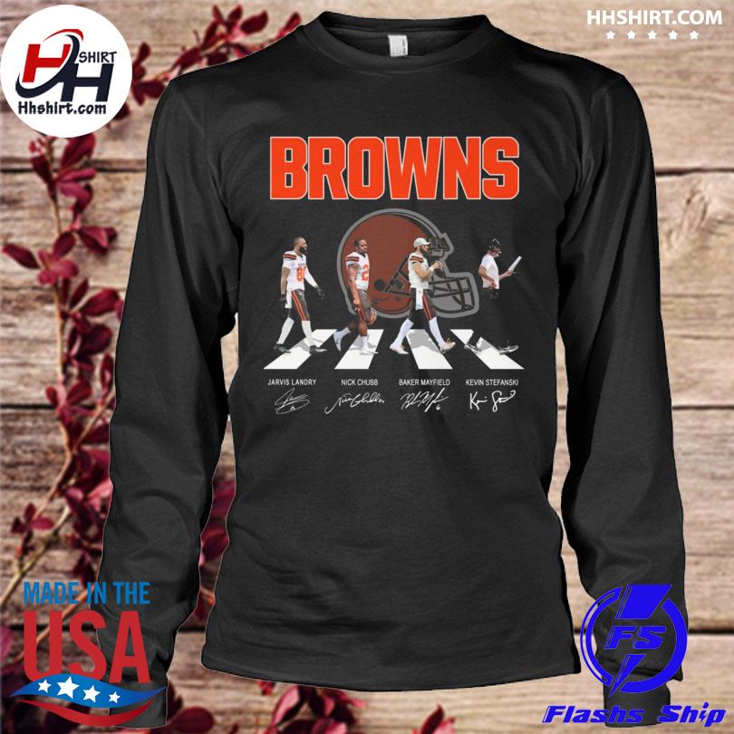 Cleveland Browns Abbey Road Jarvis Landry Nick Chubb signatures shirt,  hoodie, longsleeve tee, sweater