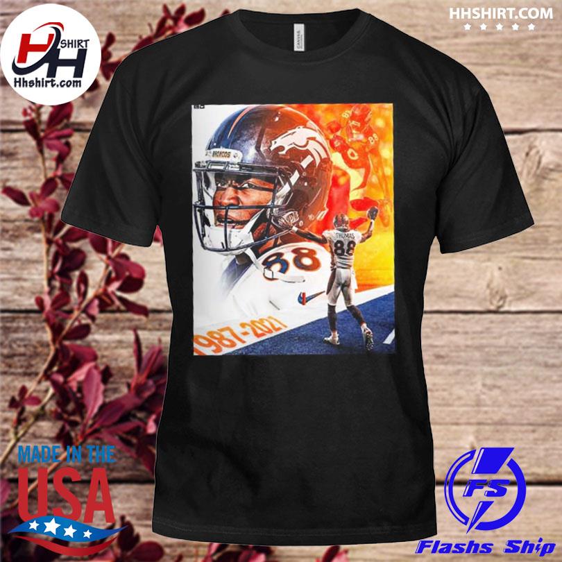 Demaryius Thomas Denver Broncos 1987 2021 Long Live DT T-shirt