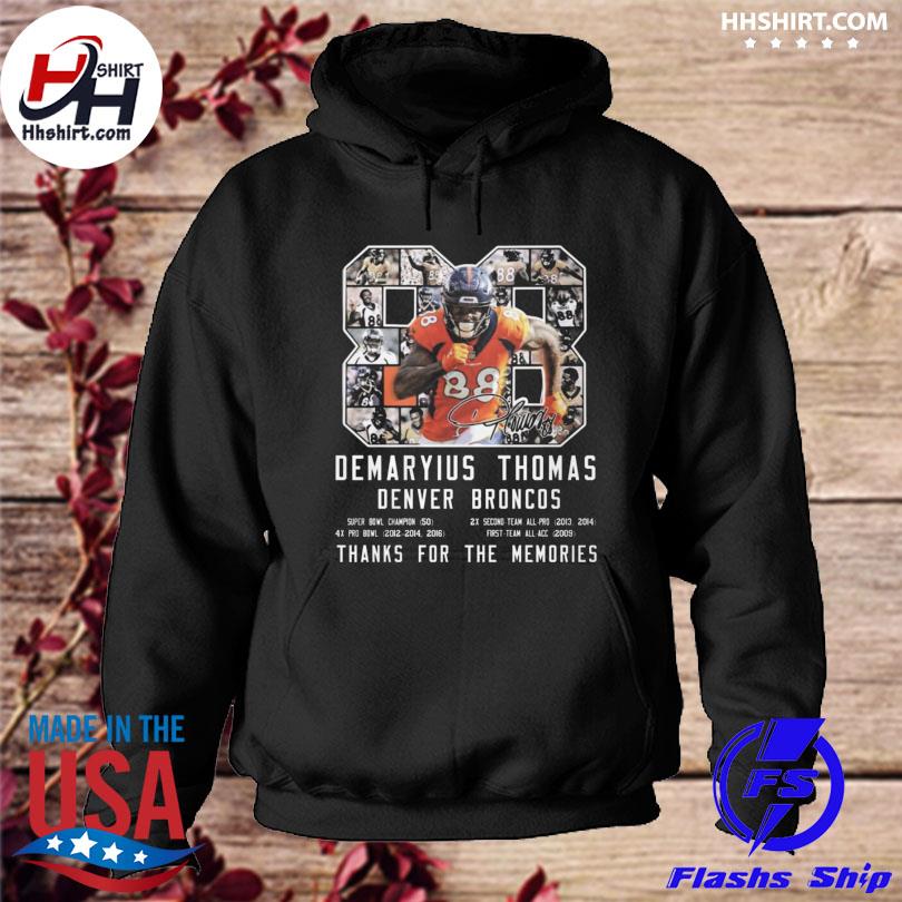 Demaryius Thomas Denver Broncos thanks for the memories signature