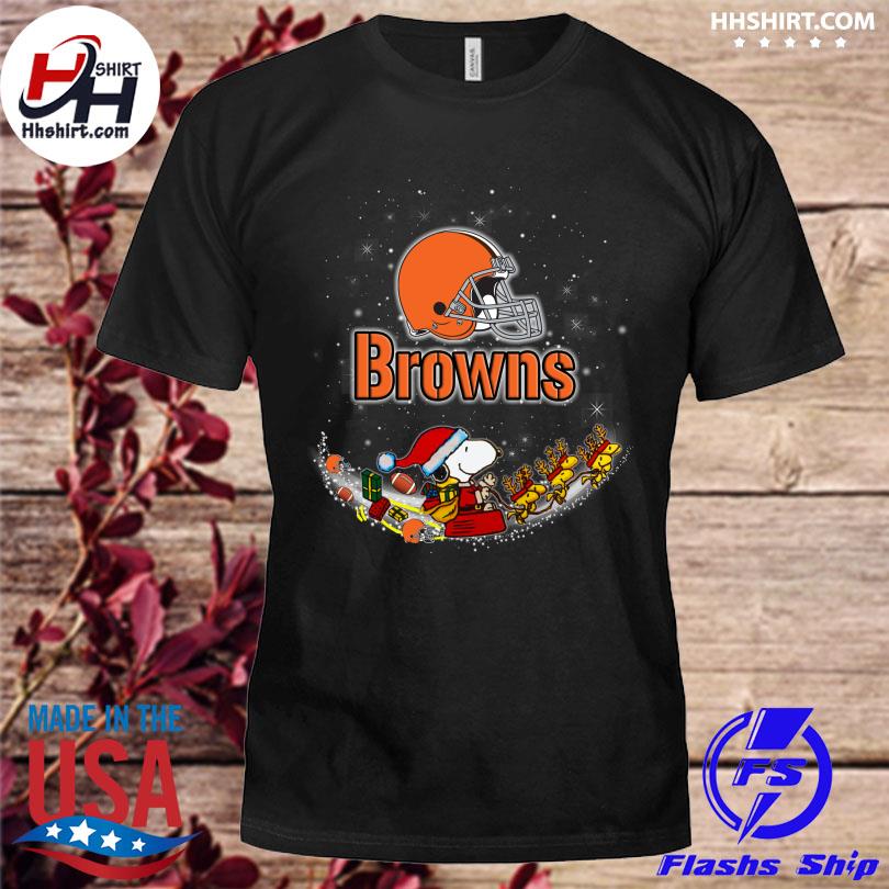 Snoopy Cleveland Browns Christmas shirt, hoodie, sweater, long