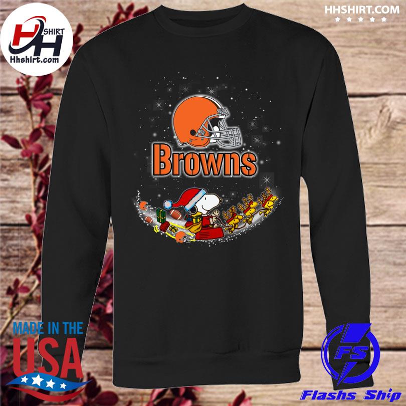 Official christmas Snoopy Cleveland browns T-shirt, hoodie