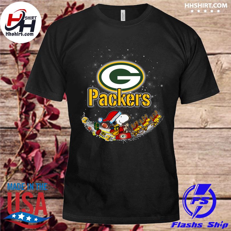 Green Bay Packers Santa Snoopy Brings Christmas To Town Shirts, hoodie,  sweater, long sleeve and tank top