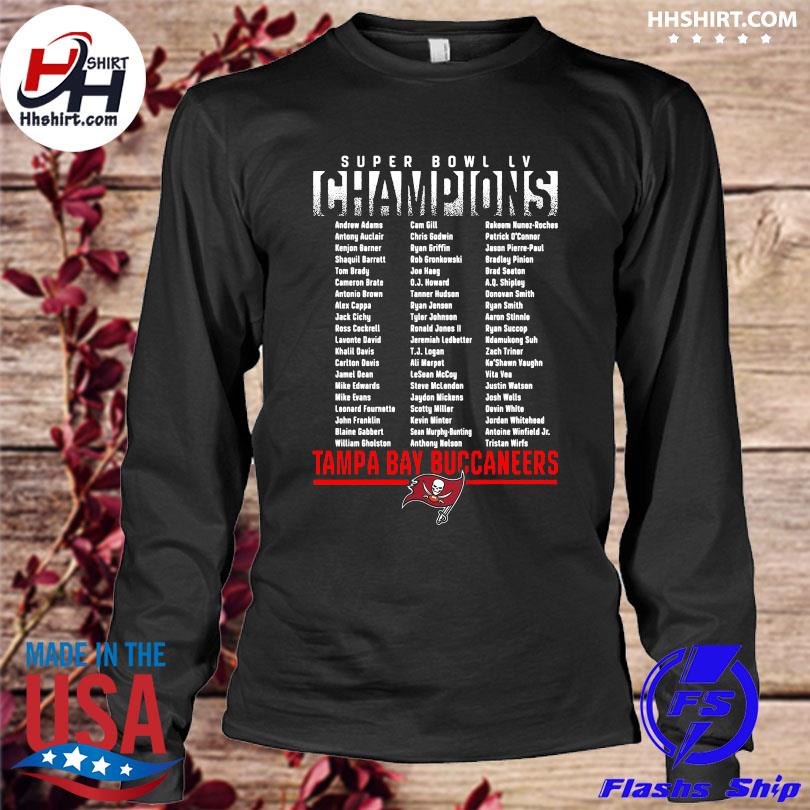 Funny Tampa Bay Buccaneers Super Bowl LV Champions Iconic Roster T-Shirt,  hoodie, longsleeve tee, sweater