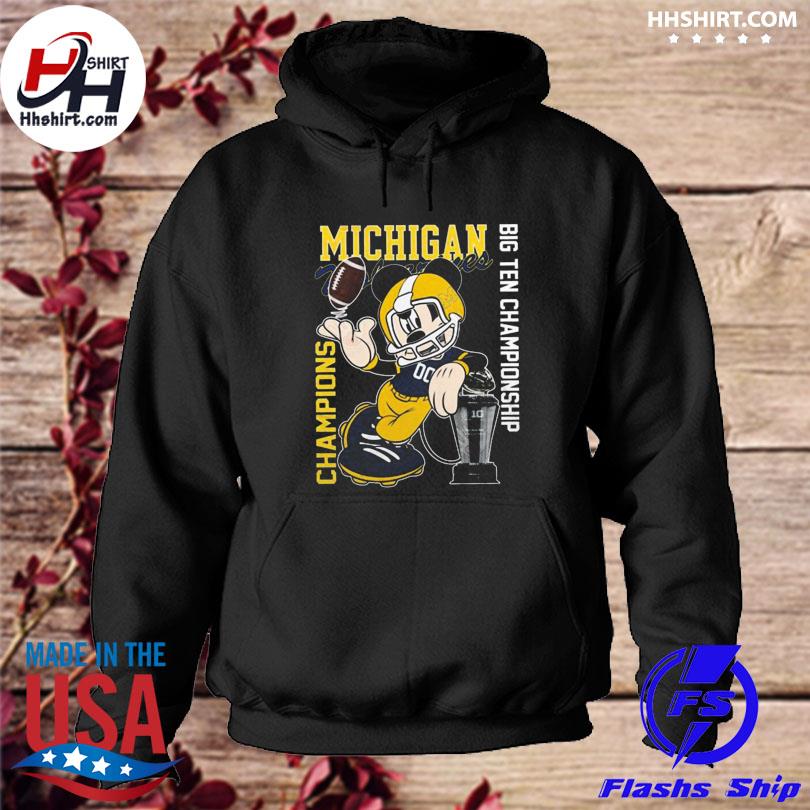 Michigan Champion B1G 2021 Hoodie Michigan Football Sweatshirt Gift For Fans NCAA Champion 2021 Shirt
