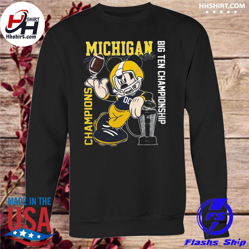 Champion 2021 Shirt Michigan Football Sweatshirt Michigan Champion B1G 2021 Hoodie Gift For Fans NCAA
