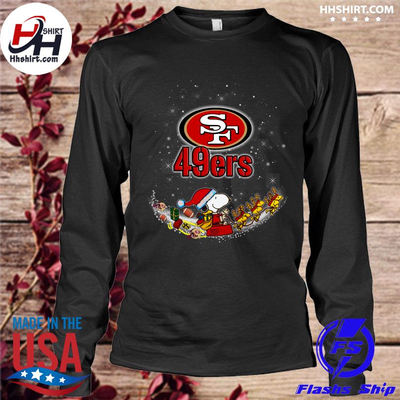 San Francisco 49ers Santa Snoopy and Woodstock 2021 Christmas