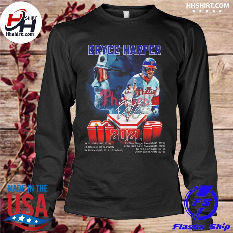 Bryce Harper MVP 2021 Philadelphia Phillies signature shirt, hoodie,  sweater, long sleeve and tank top