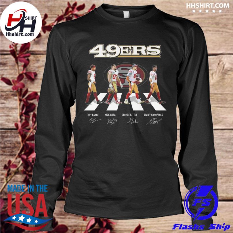 San Francisco 49ers Abbey Road Trey Lance Nick Bosa George Kittle