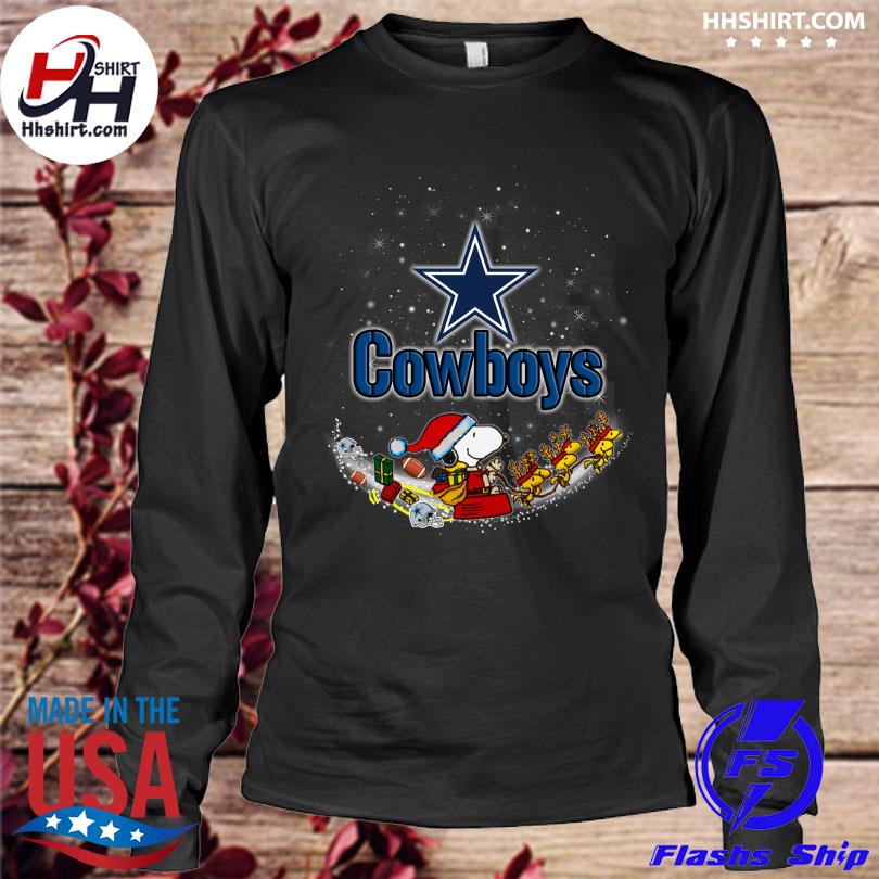 Snoopy And Woodstock Dallas Cowboys Merry Christmas sweater