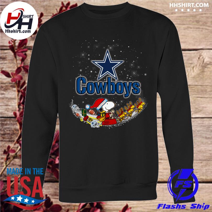 Snoopy And Woodstock Dallas Cowboys Merry Christmas sweater