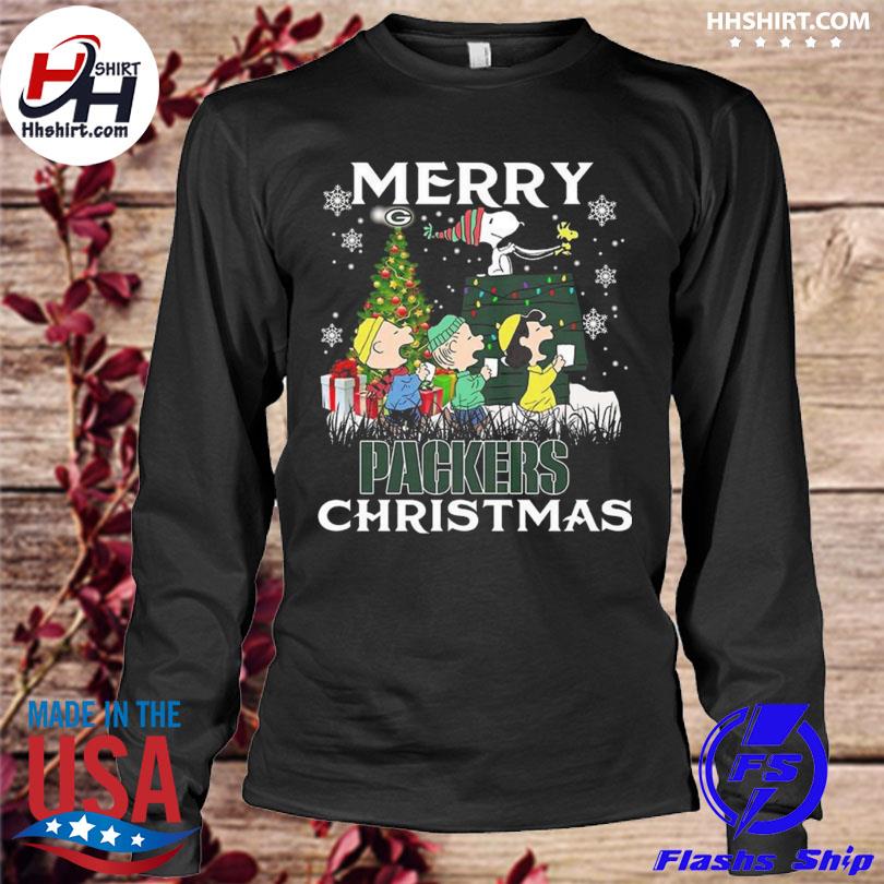 Snoopy and Peanut Green Bay Packers Merry Christmas Sweater, hoodie,  longsleeve tee, sweater