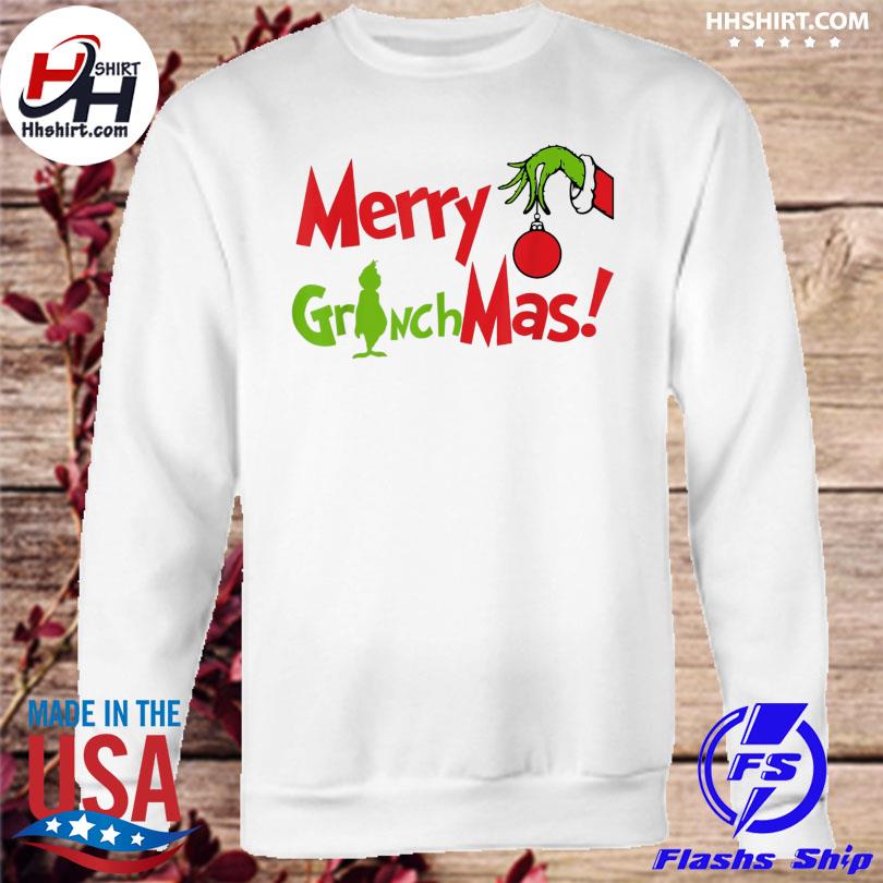 Grinch hand Crochet Yarn Christmas shirt, hoodie, tank top, sweater and  long sleeve t-shirt
