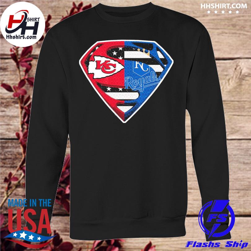 Funny 2022 Superman Kansas City Chiefs vs Kansas City Royals shirt, hoodie,  sweater, long sleeve and tank top