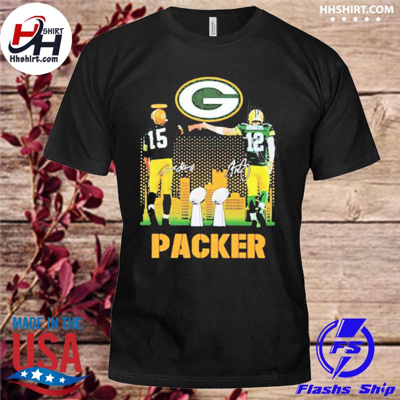 Aaron Rodgers Green Bay Packers signature retro shirt, hoodie, sweater,  long sleeve and tank top