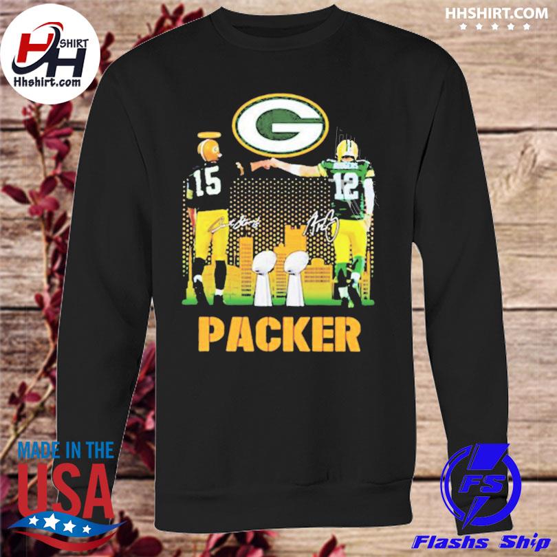 Aaron Rodgers Green Bay Packers signature retro shirt, hoodie, sweater,  long sleeve and tank top