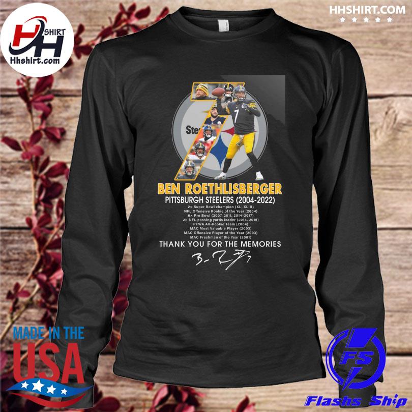 Thank you Ben Roethlisberger Pittsburgh Steelers 2004 2022 2x