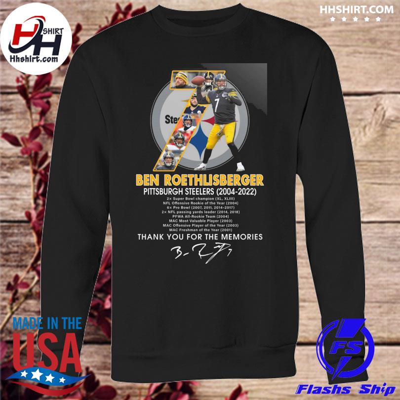 Ben Roethlisberger Pittsburgh Steelers 2004 2022 thank you for the