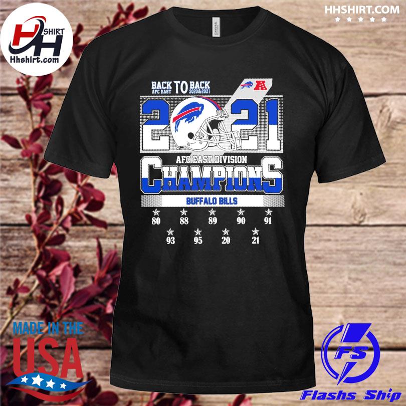 AFC East Division Champions 2021 Buffalo Bills Back To Back Shirt