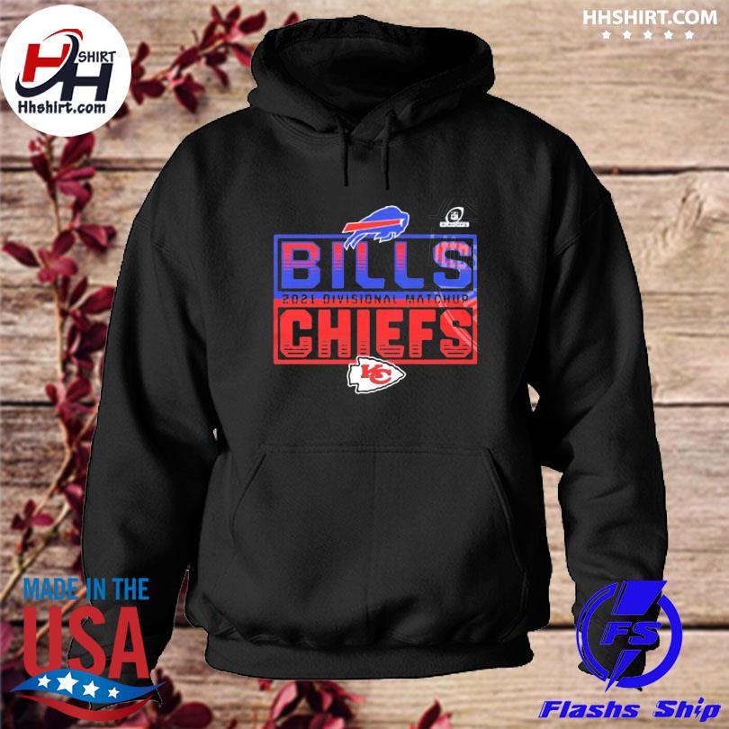 Buffalo Bills Vs Kansas City Chiefs 2021 2022 Divisional Matchup NFL T-Shirt  - REVER LAVIE