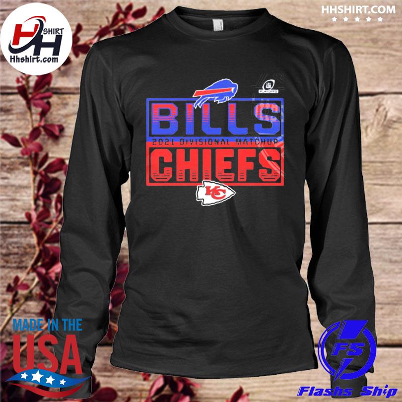 Buffalo Bills Vs Kansas City Chiefs 2021 2022 Divisional Matchup NFL T-Shirt  - REVER LAVIE