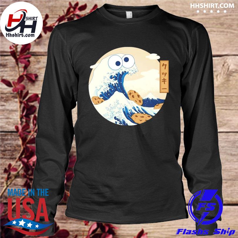 Caitlin yarsky hokusai and cookie monster shirt, hoodie, sweater, long  sleeve and tank top