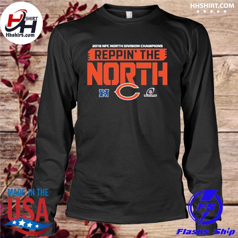 Chicago Bears 2018 Nfc North Division Champions Reppin The North Shirt,  hoodie, sweater, long sleeve and tank top