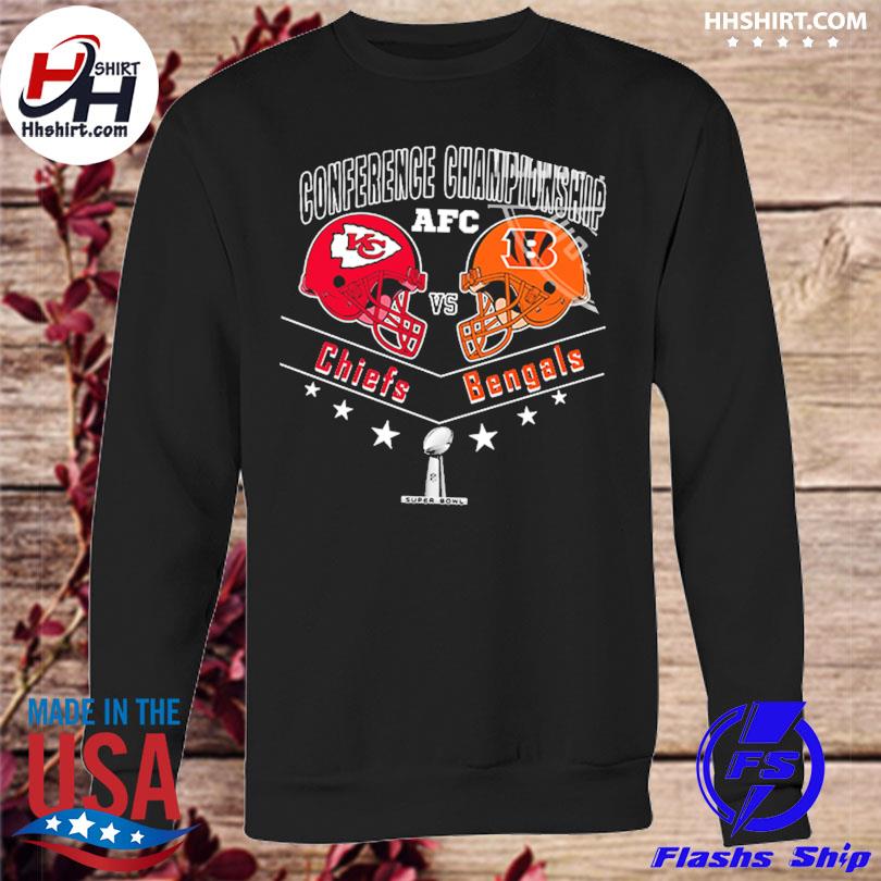 Official Bengals vs Chiefs 2022 afc conference championship super bowl shirt,  hoodie, sweater, long sleeve and tank top