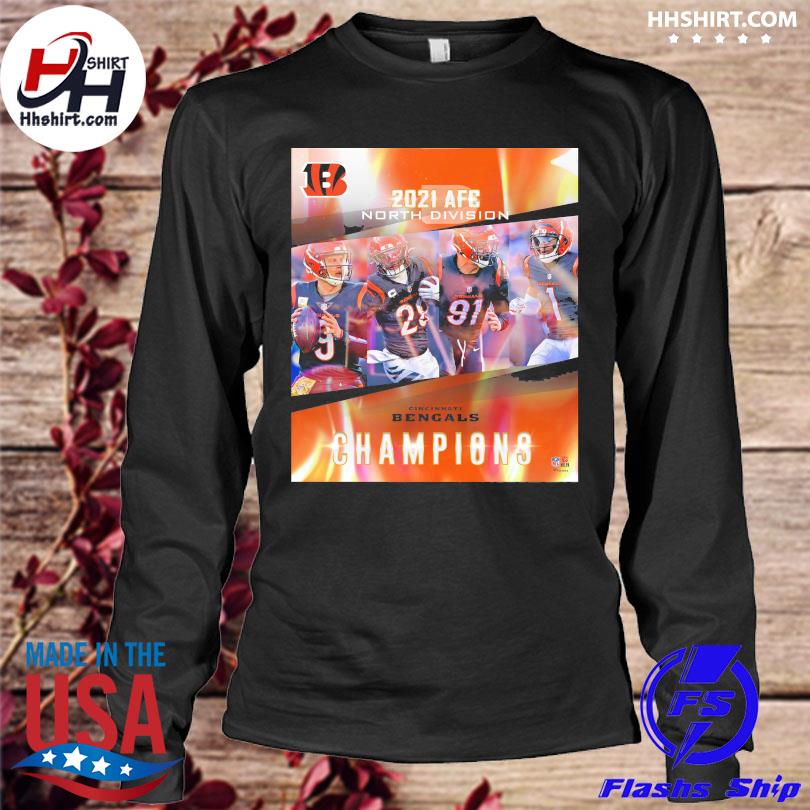 Cincinnati Bengals AFC North 2021 Champions T-shirt, hoodie, sweater, long  sleeve and tank top