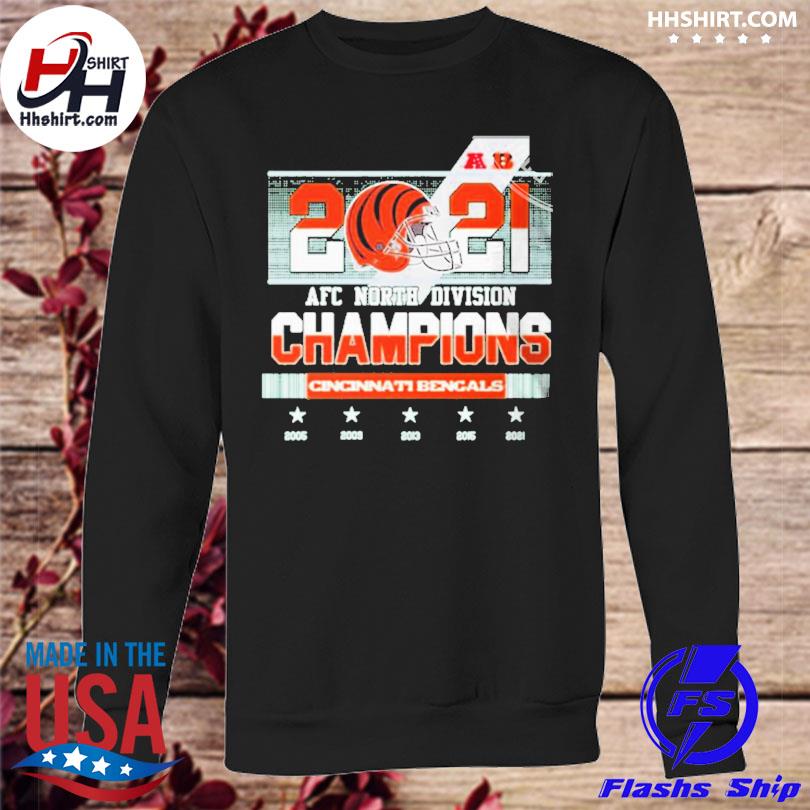 Cincinnati bengals football 2021 2022 afc north division champions shirt,  hoodie, sweater, long sleeve and tank top