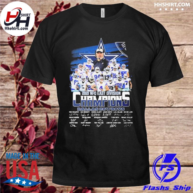 Dallas Cowboys Team Signature 2021 NFC East Champions Unisex T