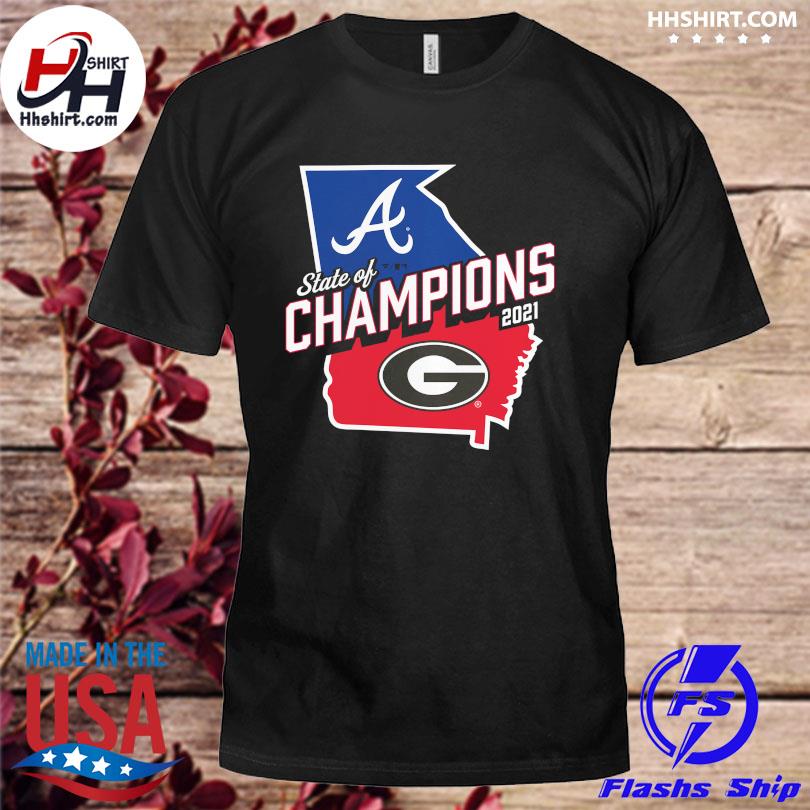 State of Champions 2021 Georgia And Braves T-Shirt, hoodie, sweater, ladies  v-neck and tank top