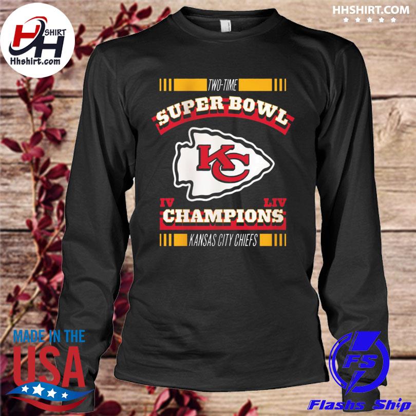 Official Kansas city Chiefs 2-time super bowl champions nfl fan