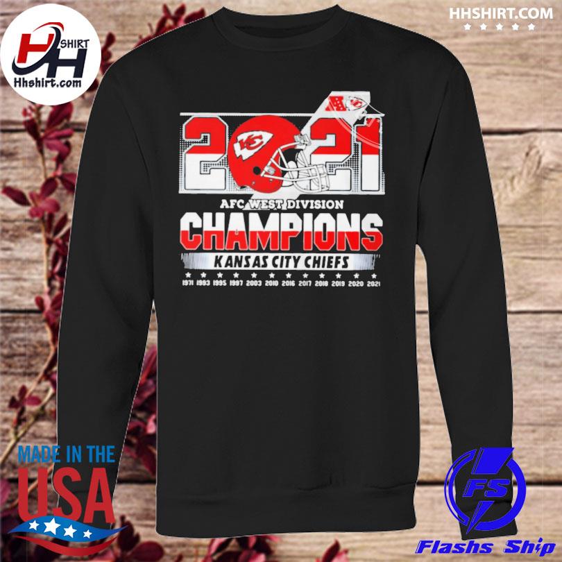 Kansas city Chiefs 2021 2022 afc west division champions fan shirt, hoodie,  longsleeve tee, sweater