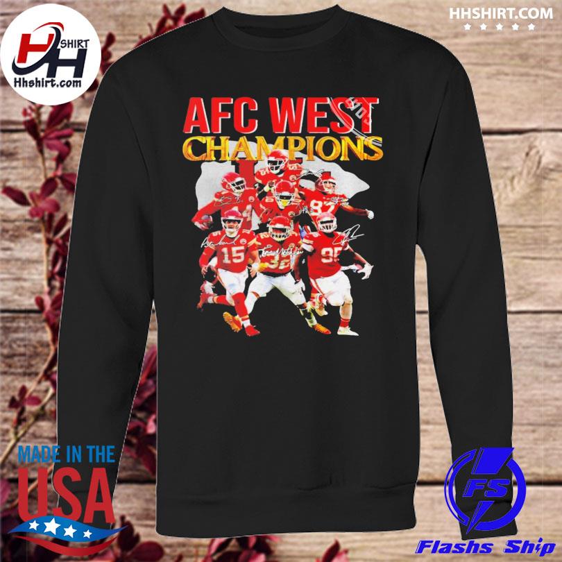 Kansas City Chiefs 2022 AFC West Championship Signature Unisex T