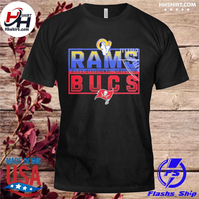 Los Angeles Rams Vs Tampa Bay Buccaneers 2022 Divisional Matchup New Design  T-Shirt - REVER LAVIE