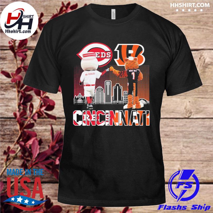 Mascot Cincinnati Reds Vs Cincinnati Bengals Shirt, hoodie