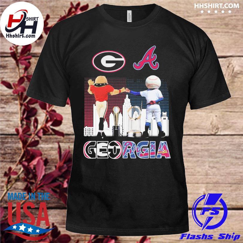 Official Mascot Georgia Bulldogs and Atlanta Braves Georgia shirt