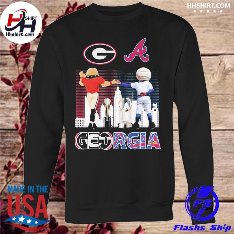 Heart Atlanta Braves vs Georgia Bulldogs shirt, hoodie, sweater, long  sleeve and tank top