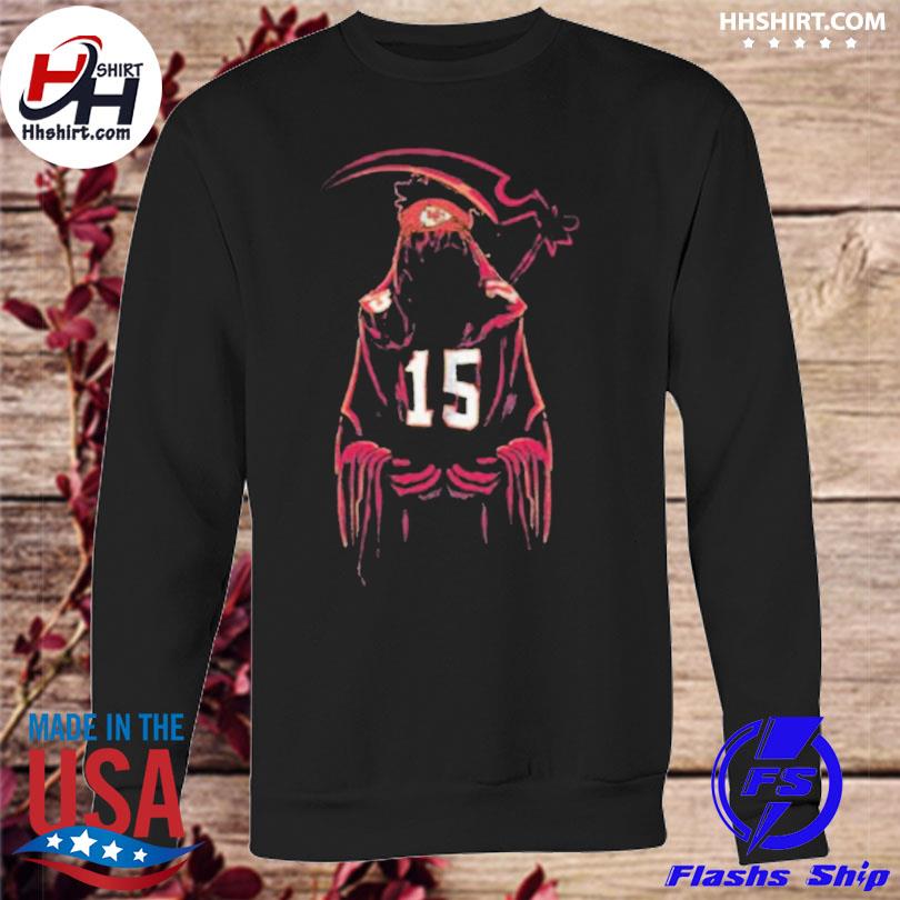 Patrick mahomes ii grim reaper 2022 shirt, hoodie, sweater, long