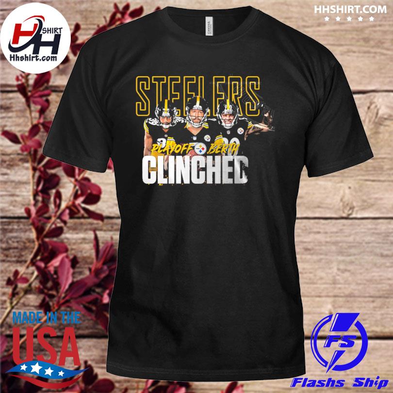 Pittsburgh Steelers Clinched 2022 NFL Playoffs Fan Gifts T-Shirt