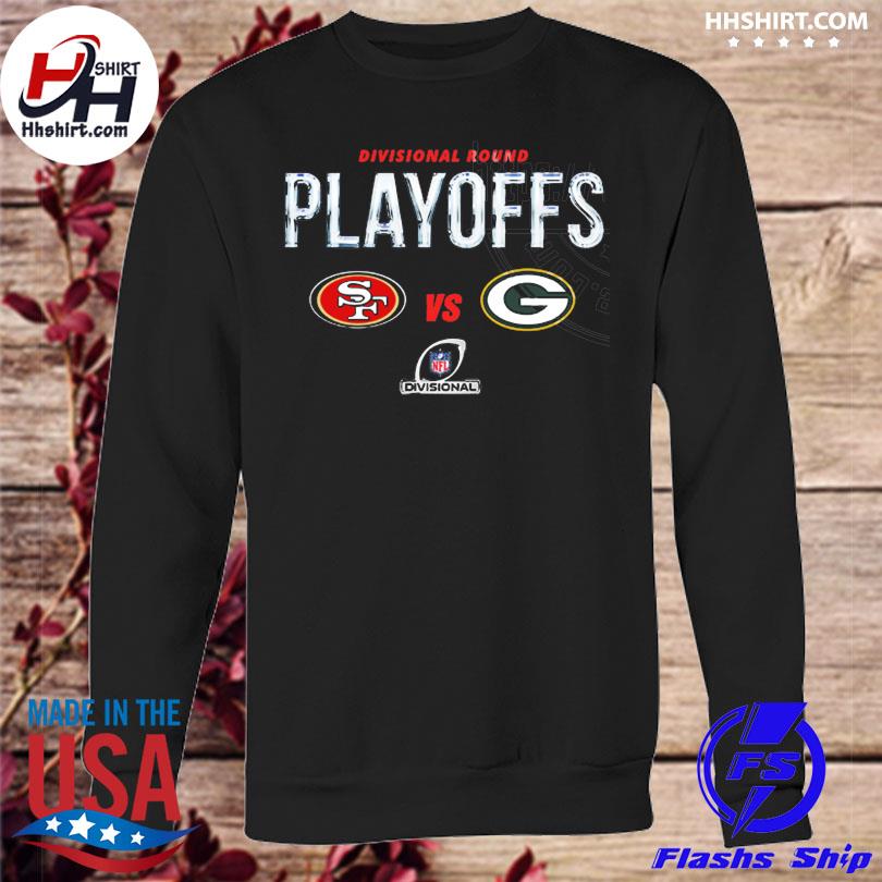 San Francisco 49ers Vs Green Bay Packers 2022 Divisional Round NFL Playoffs  T-Shirt - REVER LAVIE