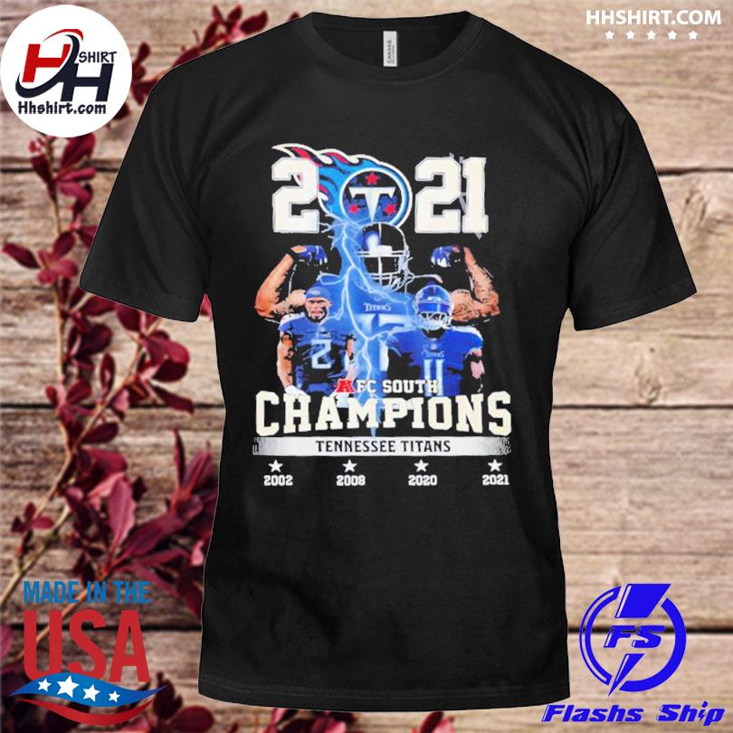 Tennessee Titans Team Champions 2021 2022 AFC South Fan Gifts T-Shirt -  REVER LAVIE