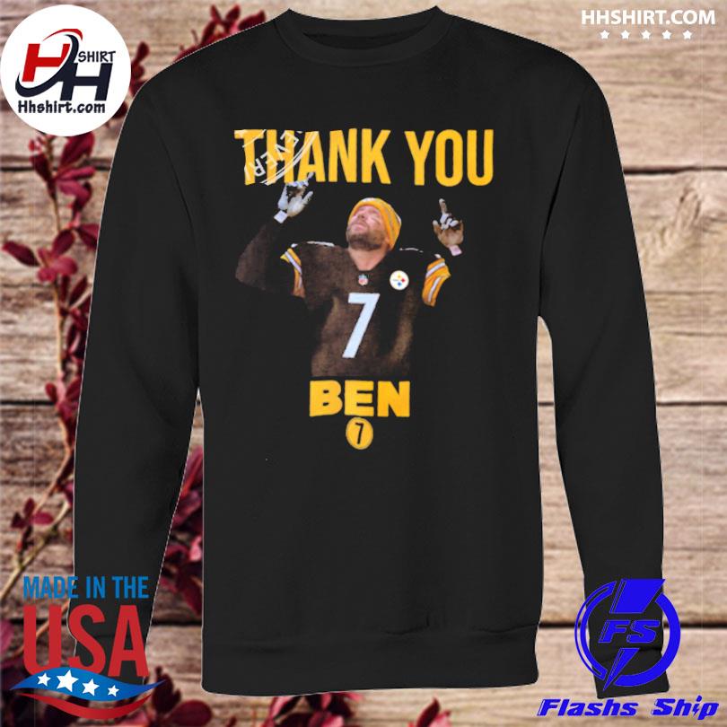 Thank you ben roethlisberger Pittsburgh steelers nfl shirt, hoodie,  sweater, long sleeve and tank top