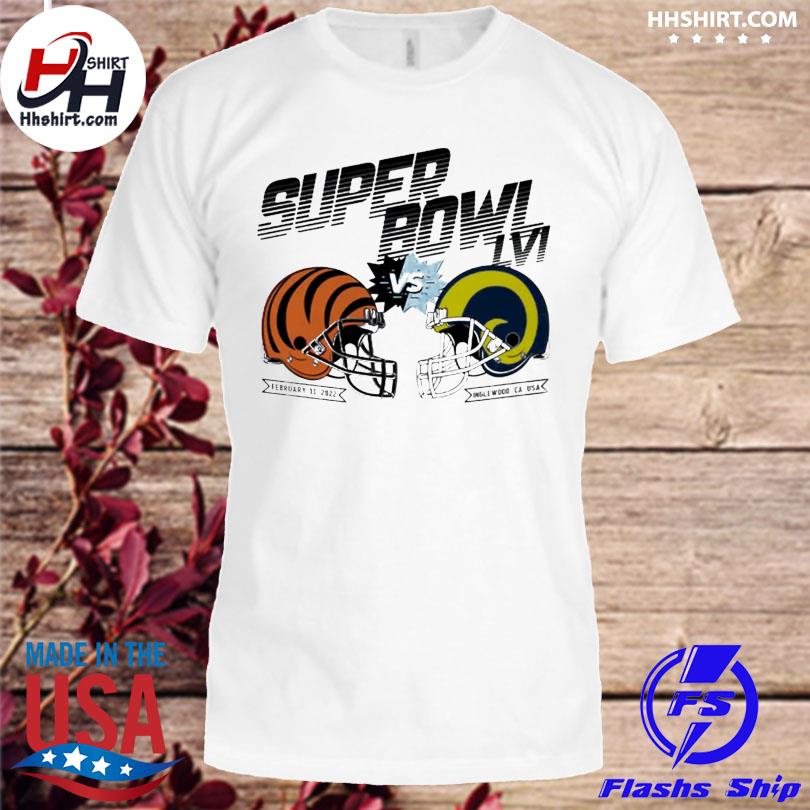 2022 SUPER BOWL SHIRT SOUVENIR LVI 56 Inglewood CA NFL tshirt sale