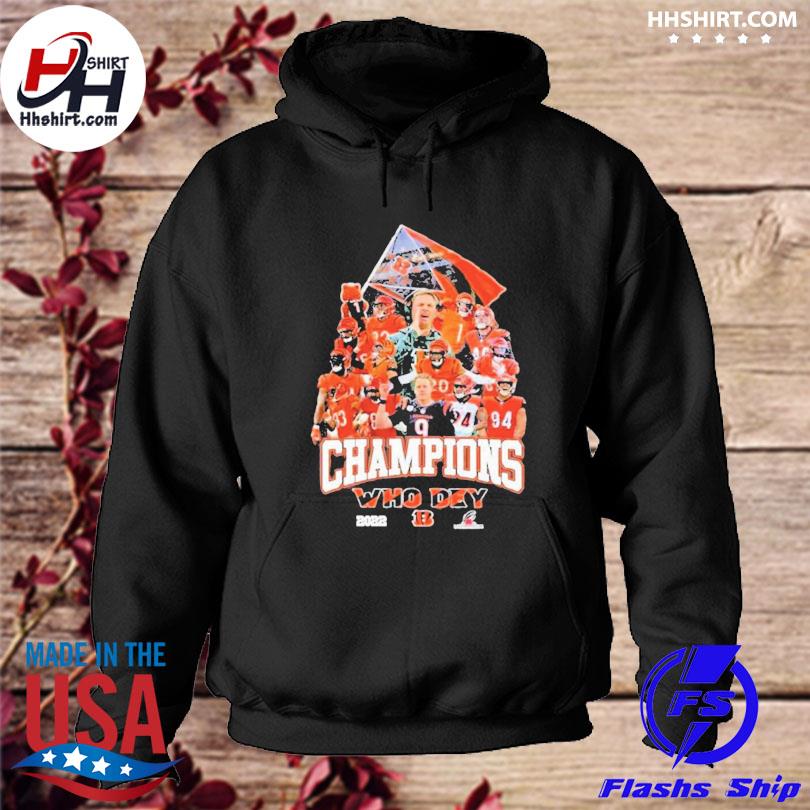 Official Who Dey Champs Cincinnati Bengals Shirt, hoodie, sweater, long  sleeve and tank top