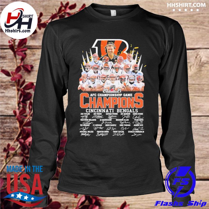 Cincinnati Bengals 2021 AFC Championship Game Champions signature