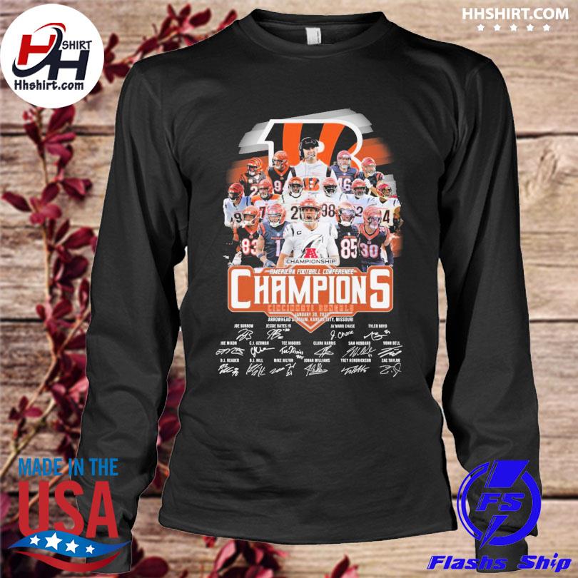 Cincinnati Bengals Northern Division Champions American Football Conference  signatures shirt, hoodie, sweater, long sleeve and tank top