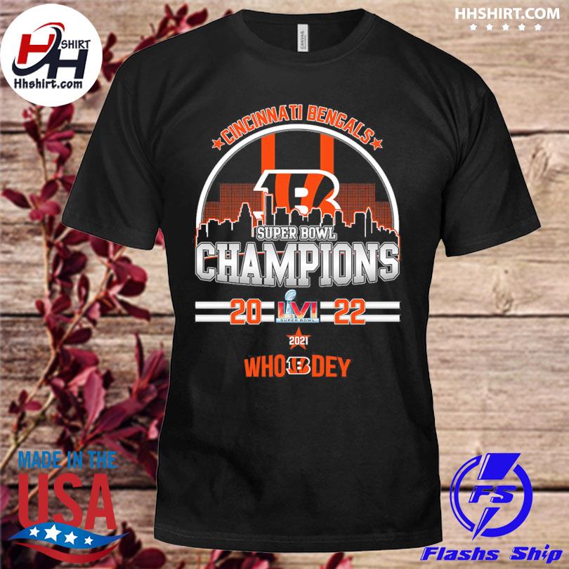 Cincinnati Bengals Super Bowl Champions 2022 Who Dey shirt, hoodie,  sweater, long sleeve and tank top